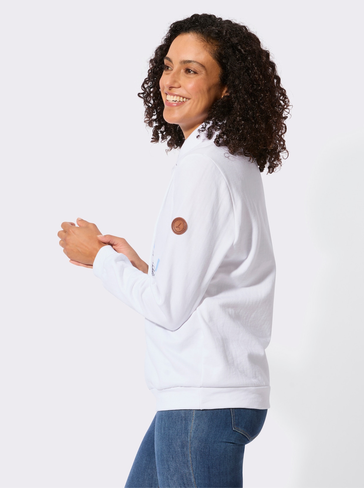 Sweatshirt - weiß