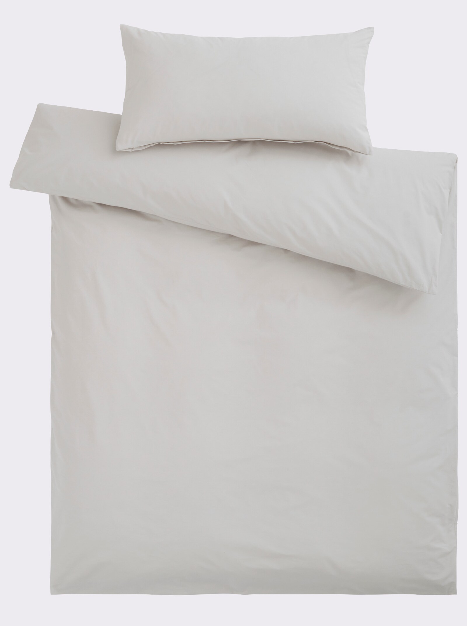 heine home Bedtextiel van perkal - lichtgrijs