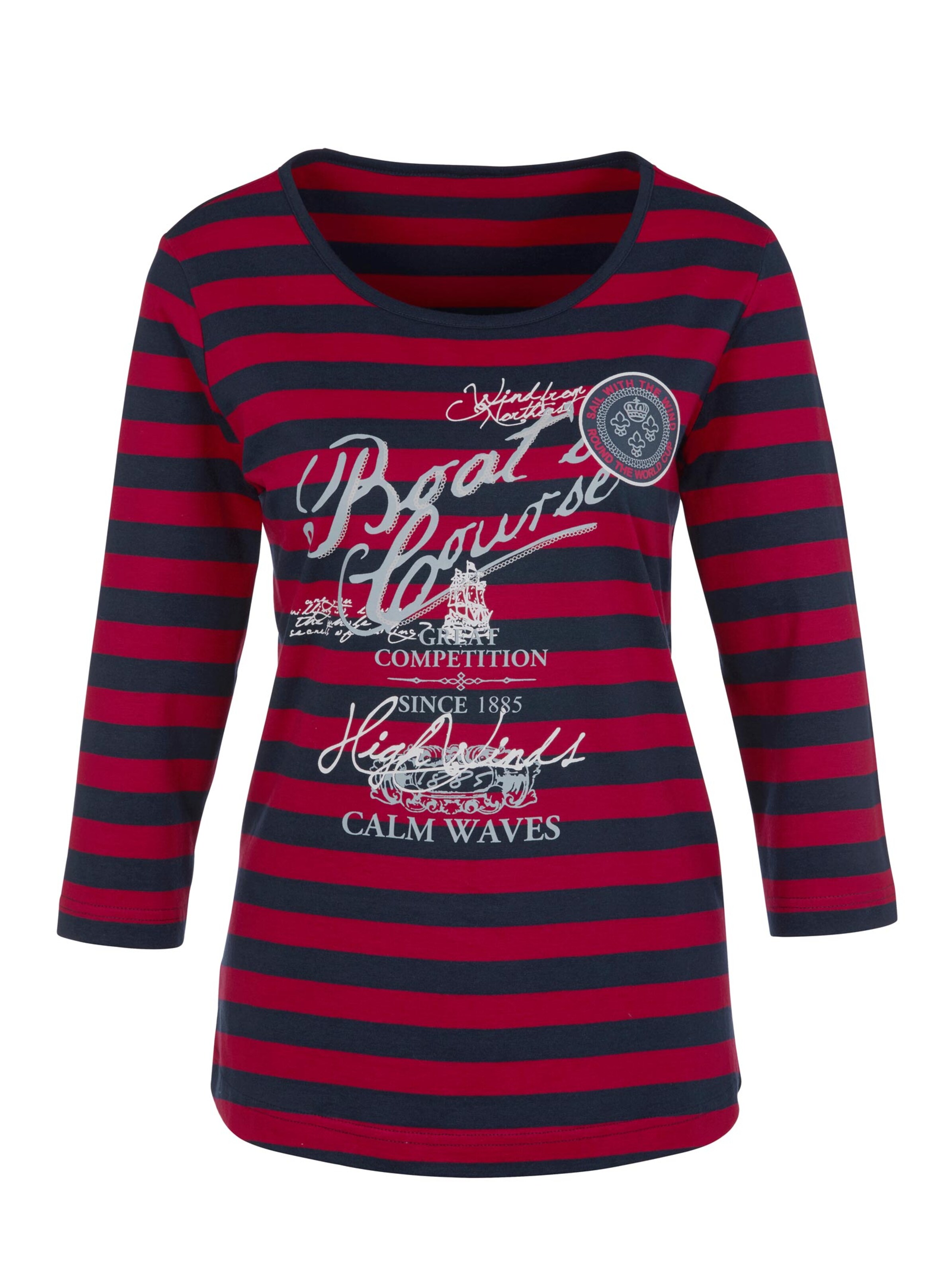 Shirt - marine-rot-geringelt