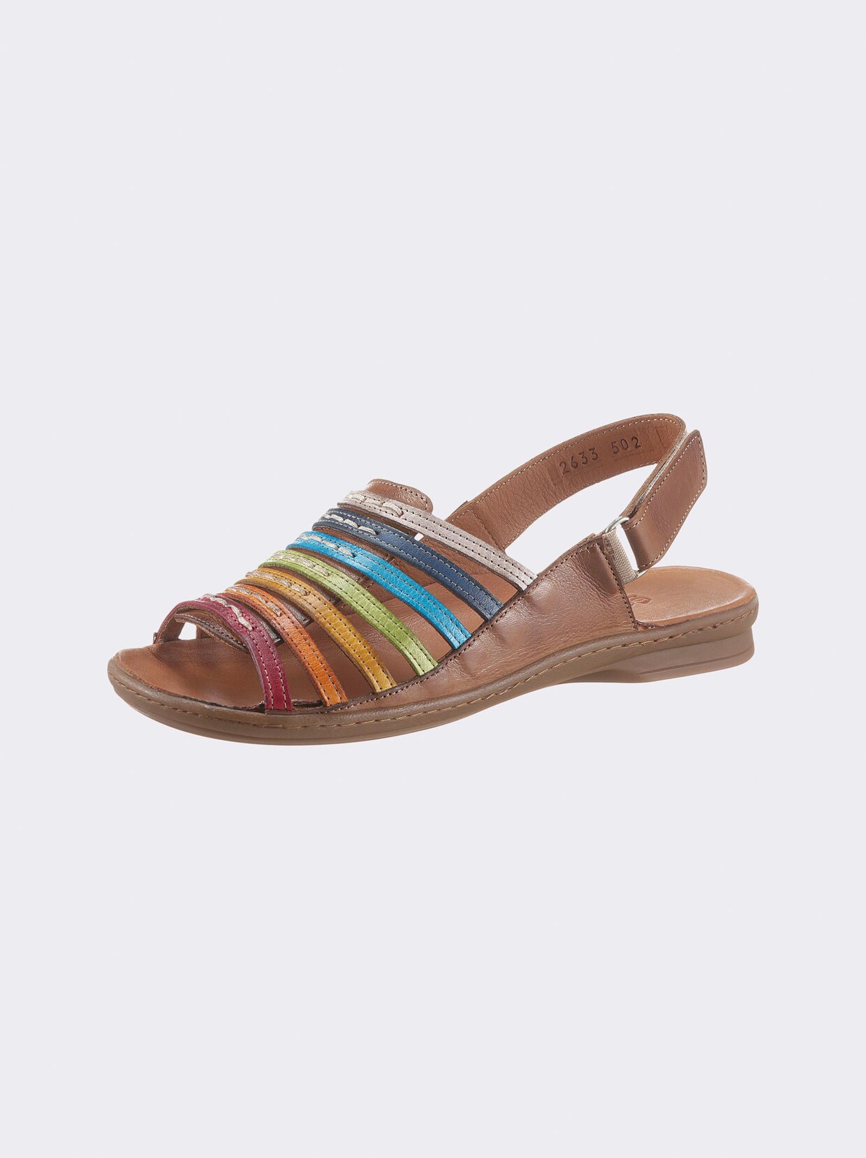 Gemini Sandalette - braun-bunt