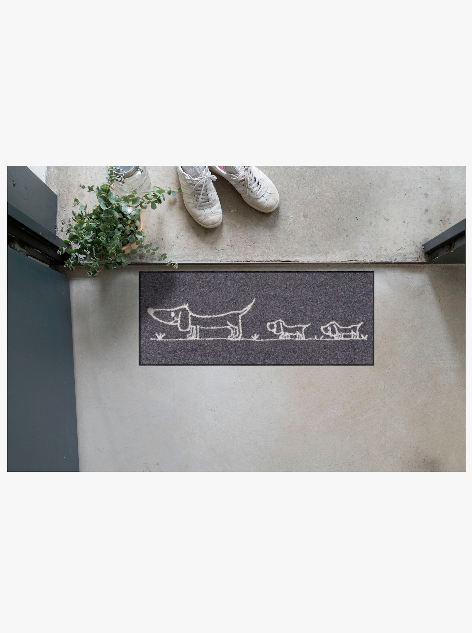 Salonloewe Fußmatte - anthrazit-ecru