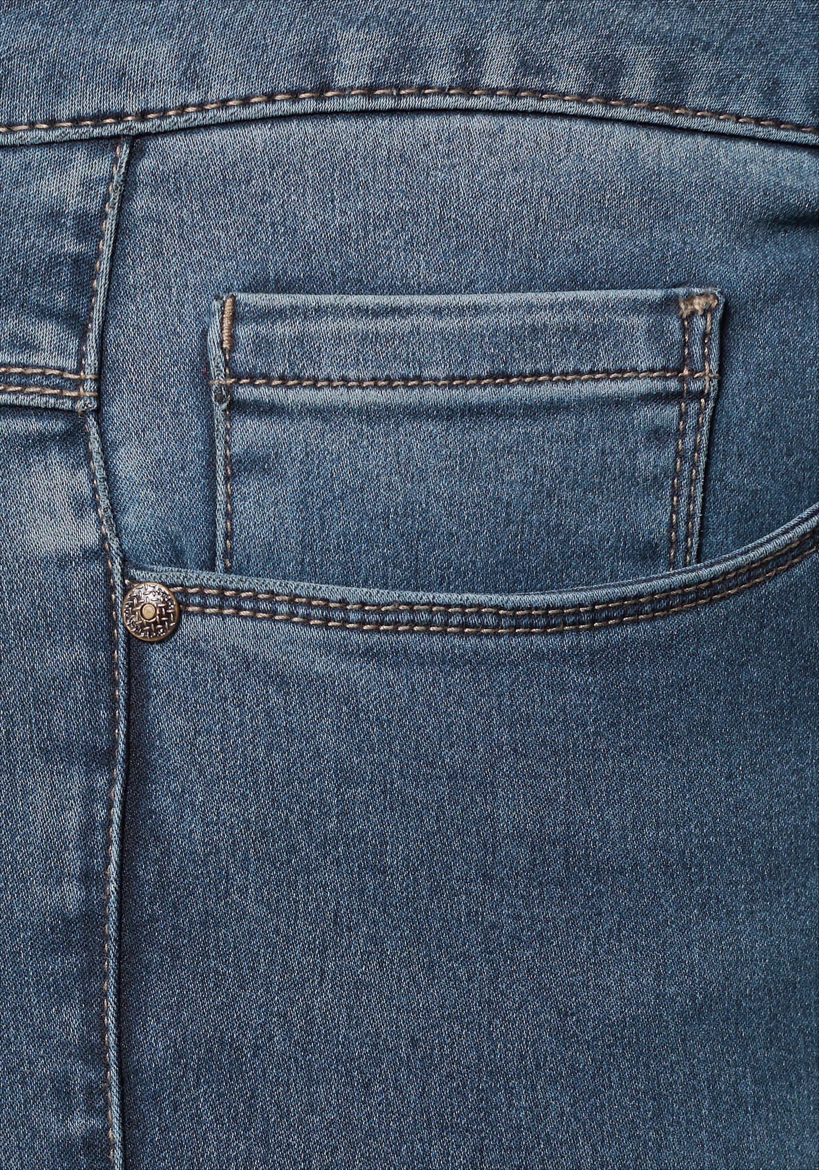 High-waist-Jeans - blue-used