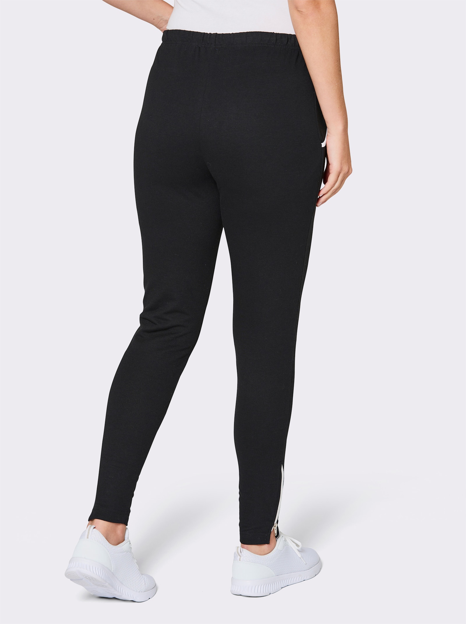 Catamaran Sports Freizeithose mit Reißverschluss am Saum - schwarz