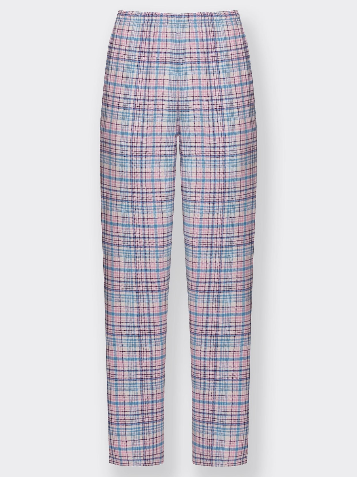 wäschepur Pyjama - blau-rosa-kariert
