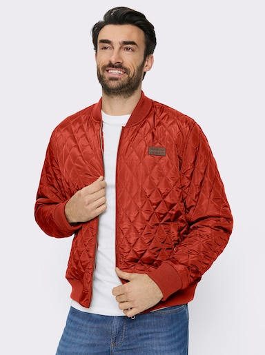 Marco Donati Steppjacke mit Rautensteppung - rostrot