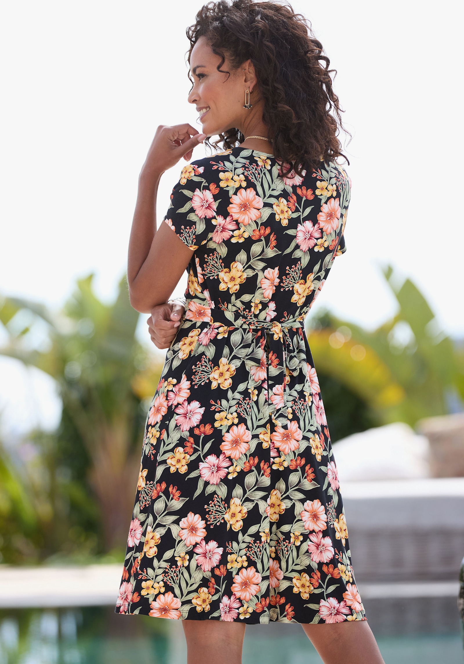 Buffalo Robe en jersey - noir imprimé