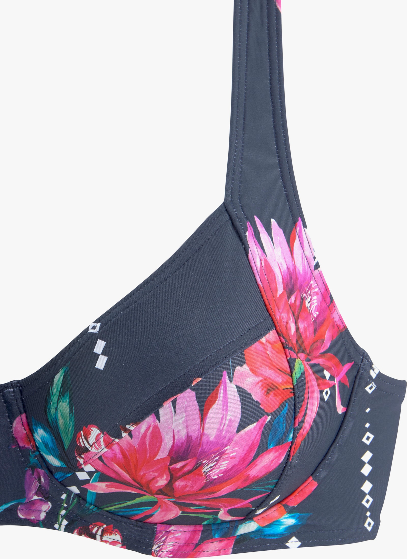 Sunseeker Bügel-Bikini-Top - marine-bedruckt