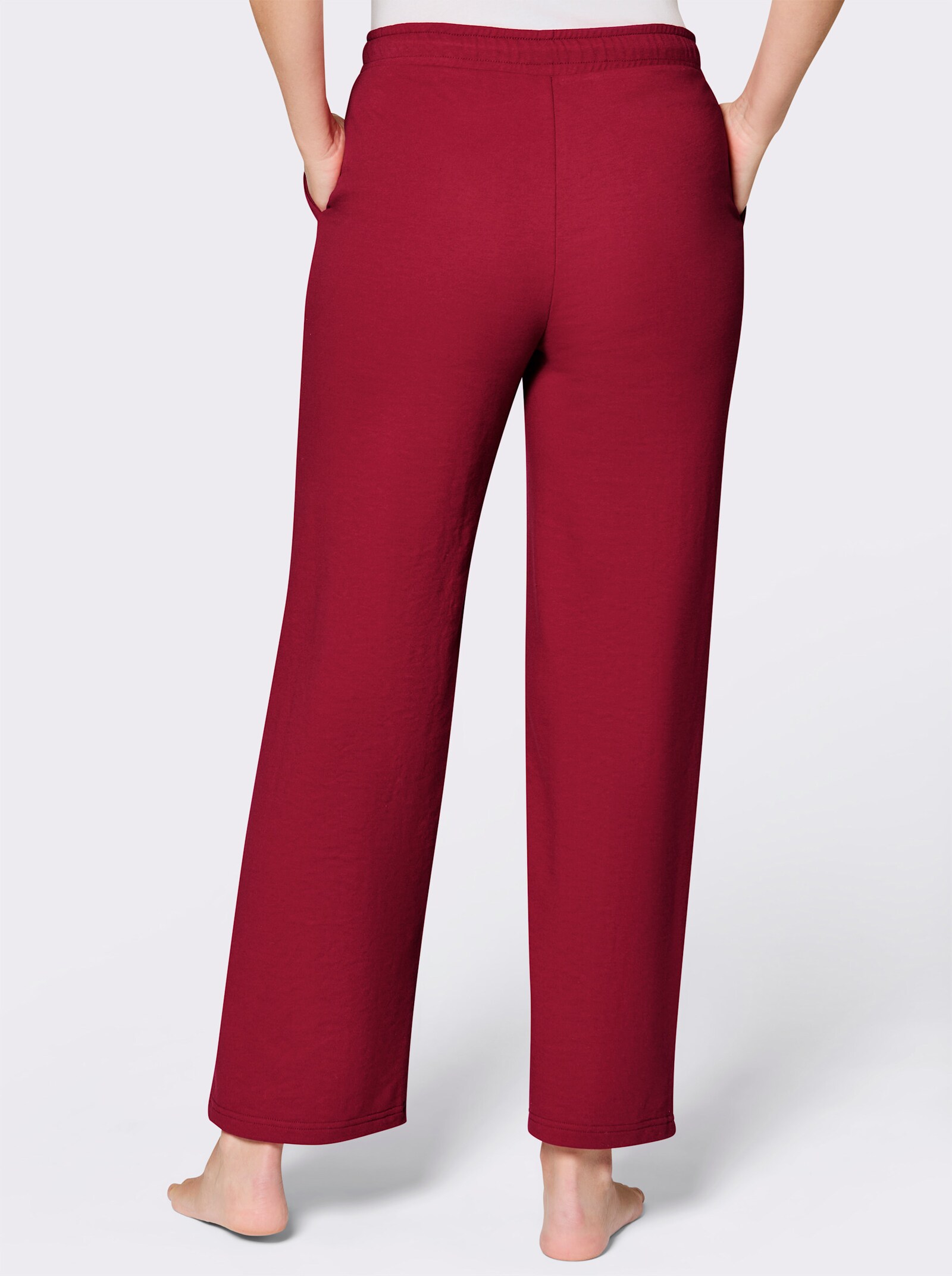 feel good Dehnbund-Hose in weiter Form - kirsche-weiß