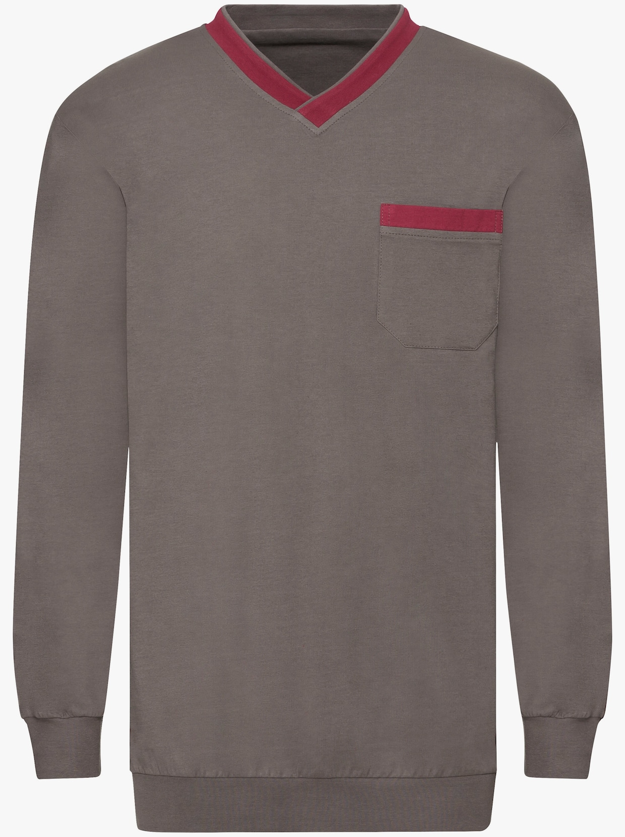 KINGsCLUB Pyjama's - bordeaux + taupe