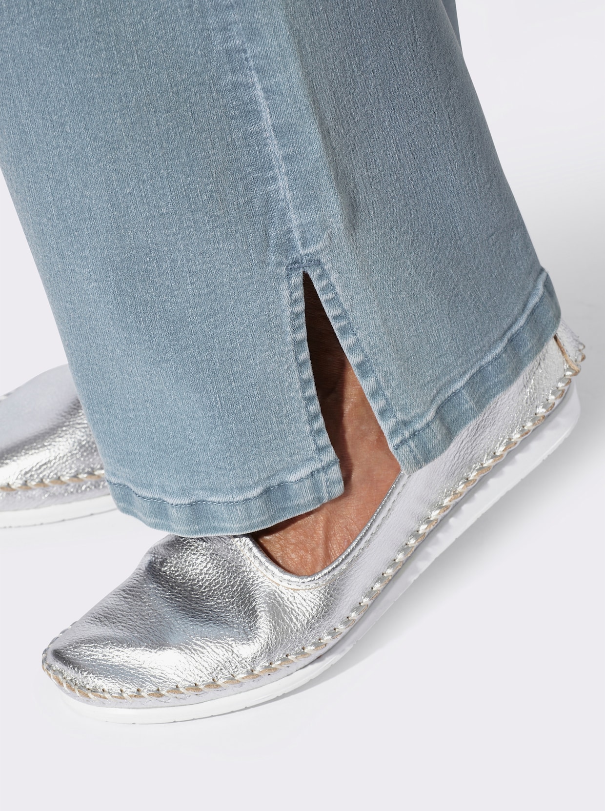 Jeans - blue-bleached