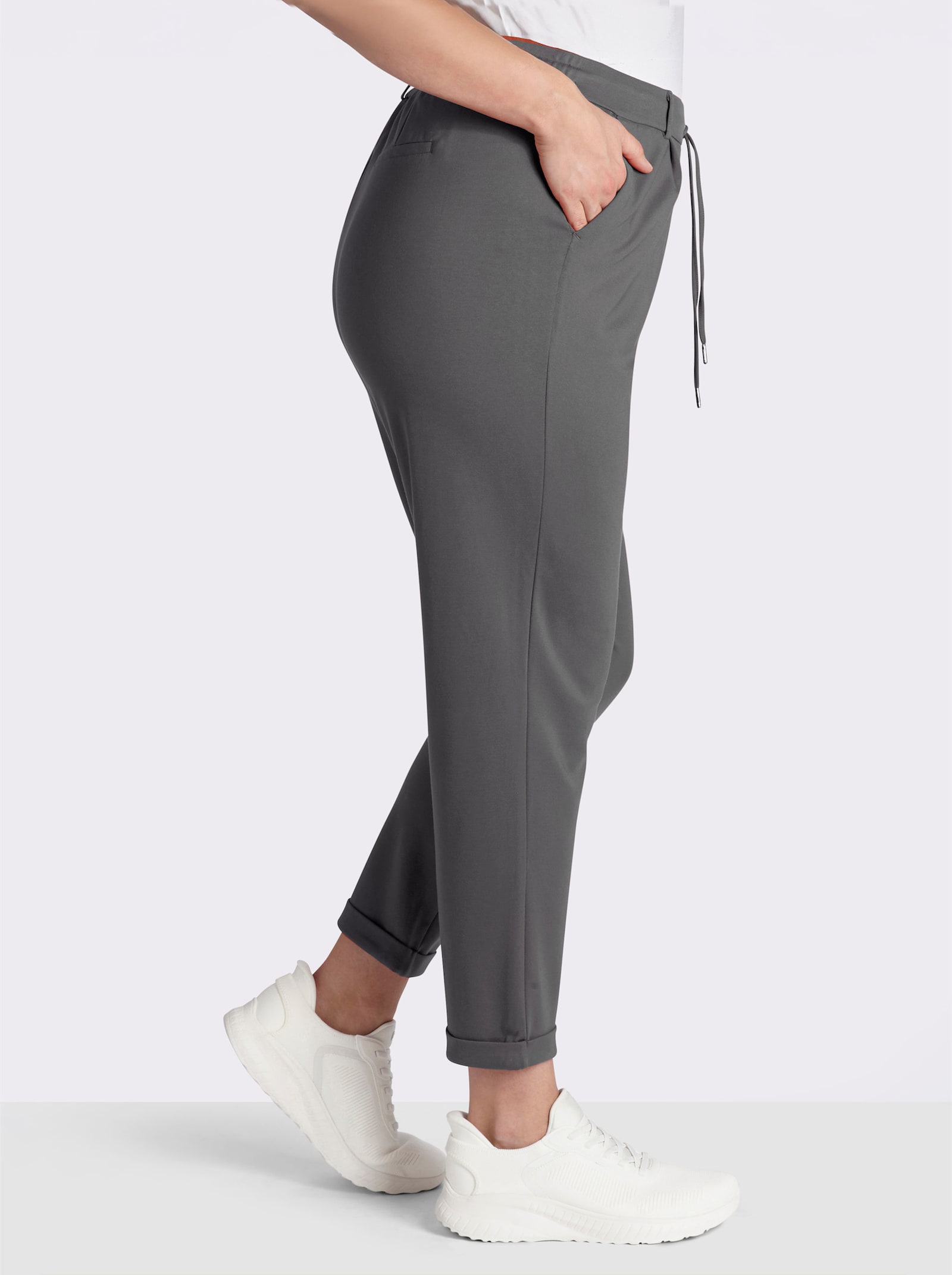 Jogg Pants in Interlock-Qualität - anthrazit