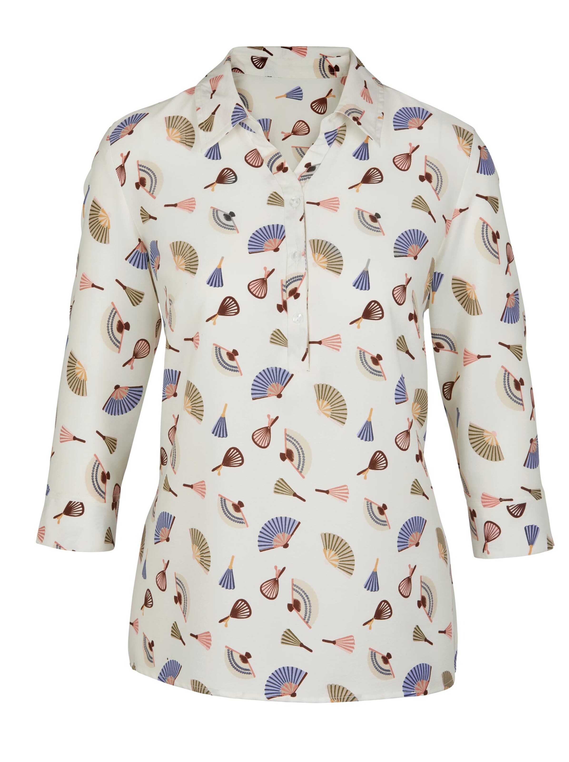 Bluse - weiß-bedruckt