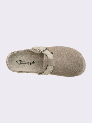 Pantoffel Innensohle aus Wolle - beige