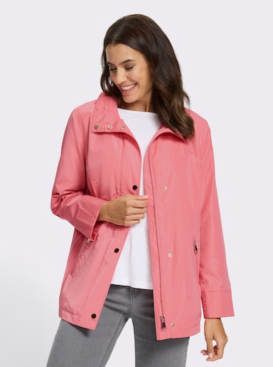 Outdoorjacke mit Tunnelzug auf Taillenhöhe - flamingo