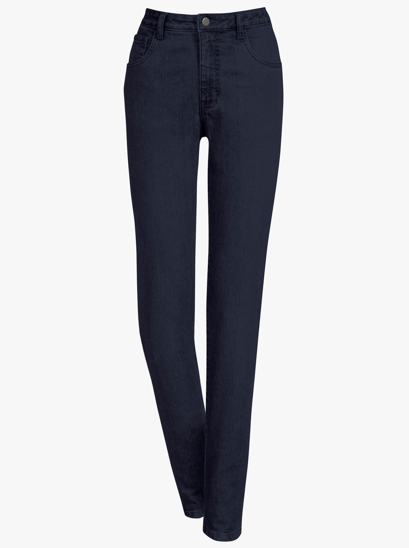 5-Pocket-Jeans mit bestickten Gesäßtaschen - marine