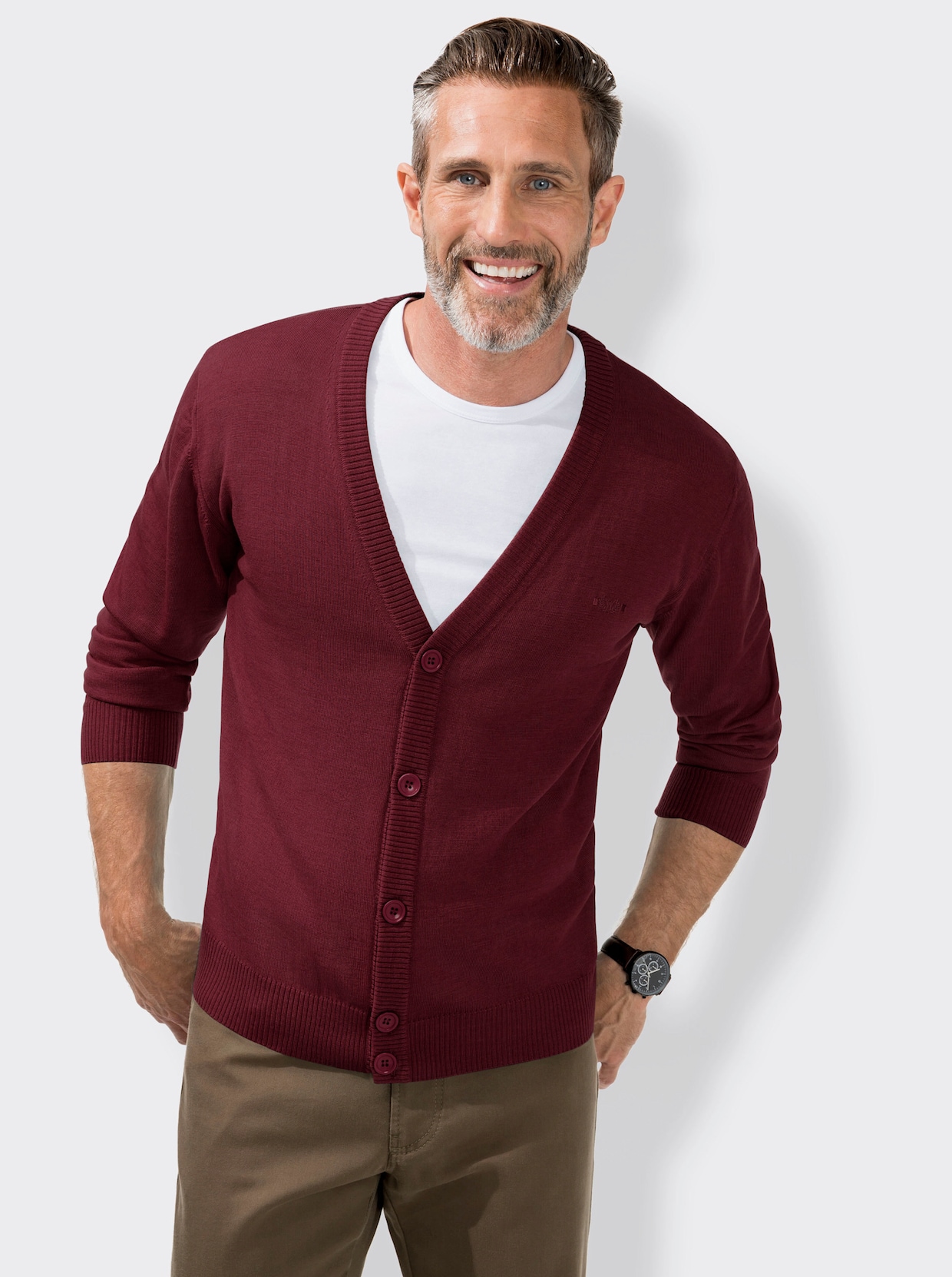 Marco Donati Cardigan - bordeaux