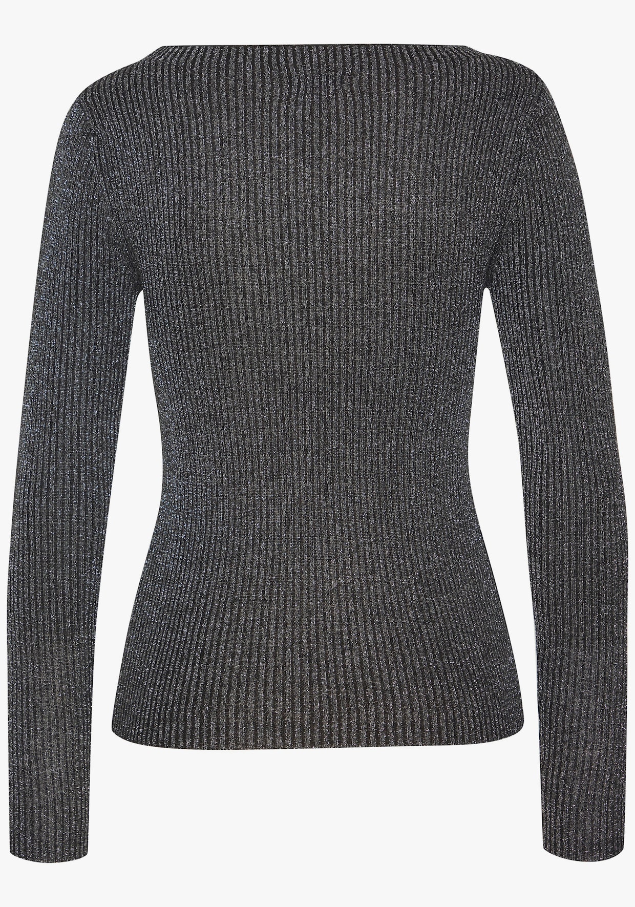 LASCANA Pull en tricot - noir-couleur argenté