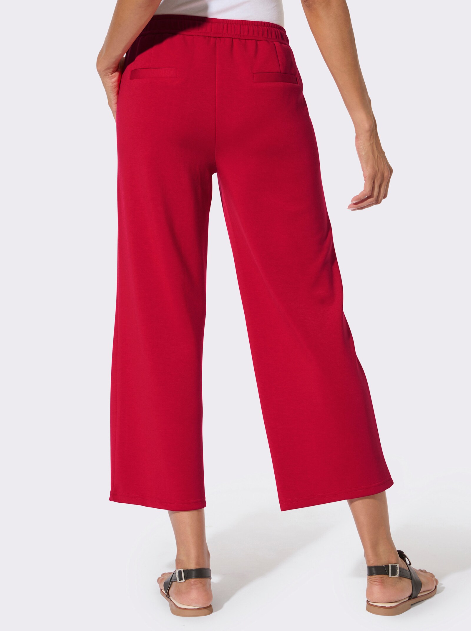 Schlupfhose in pflegeleichter Interlock-Qualität - rot