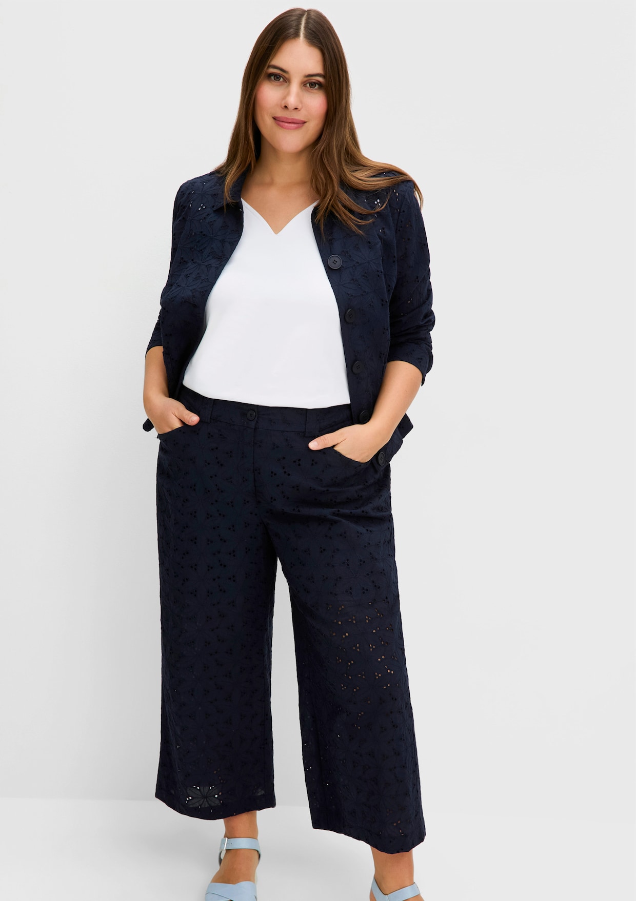 sheego Culotte - tiefblau
