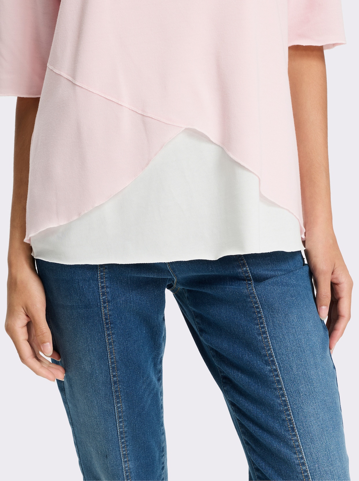 heine 2-in-1-Shirt - hellrosé