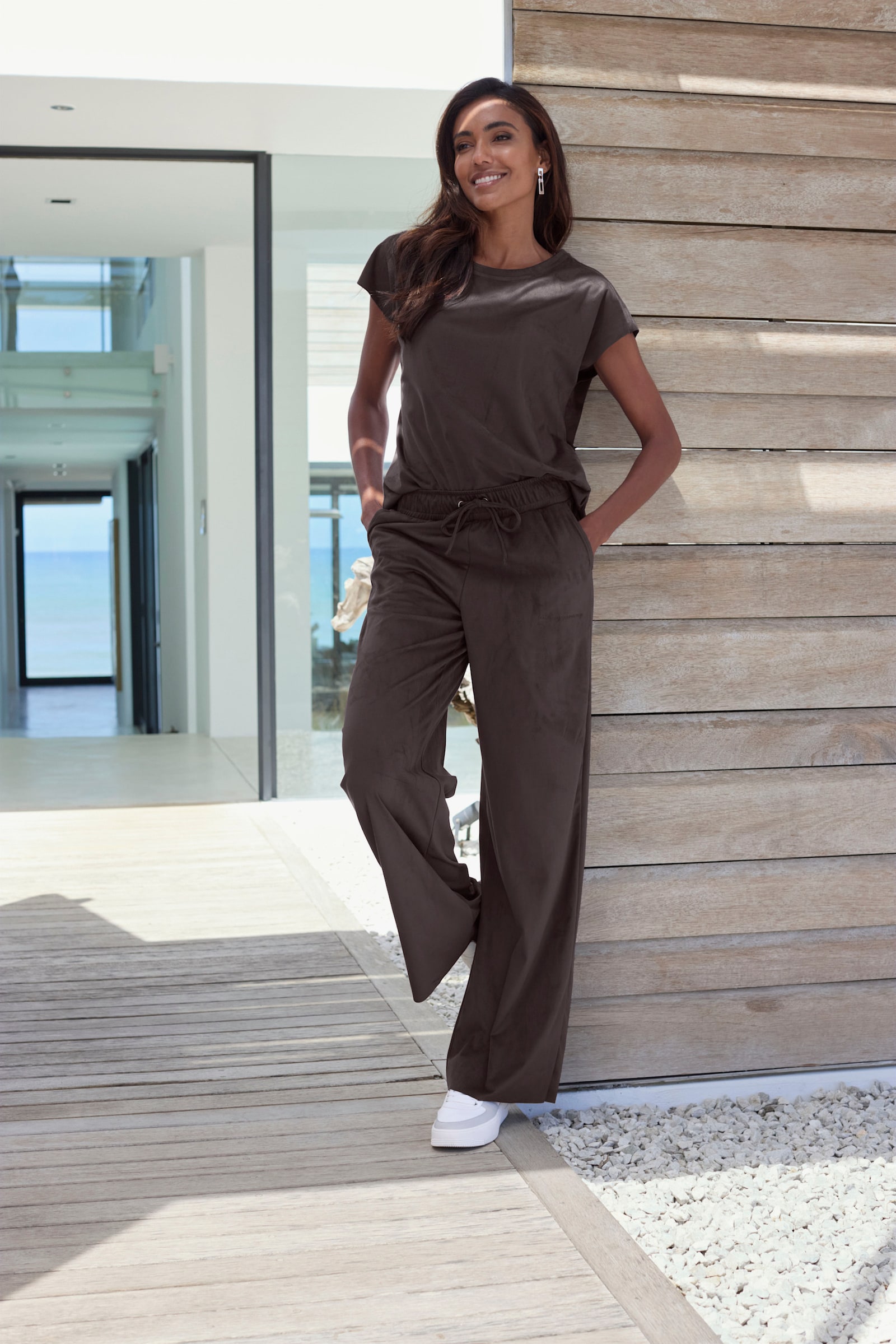 French Connection Pantalon - marron foncé