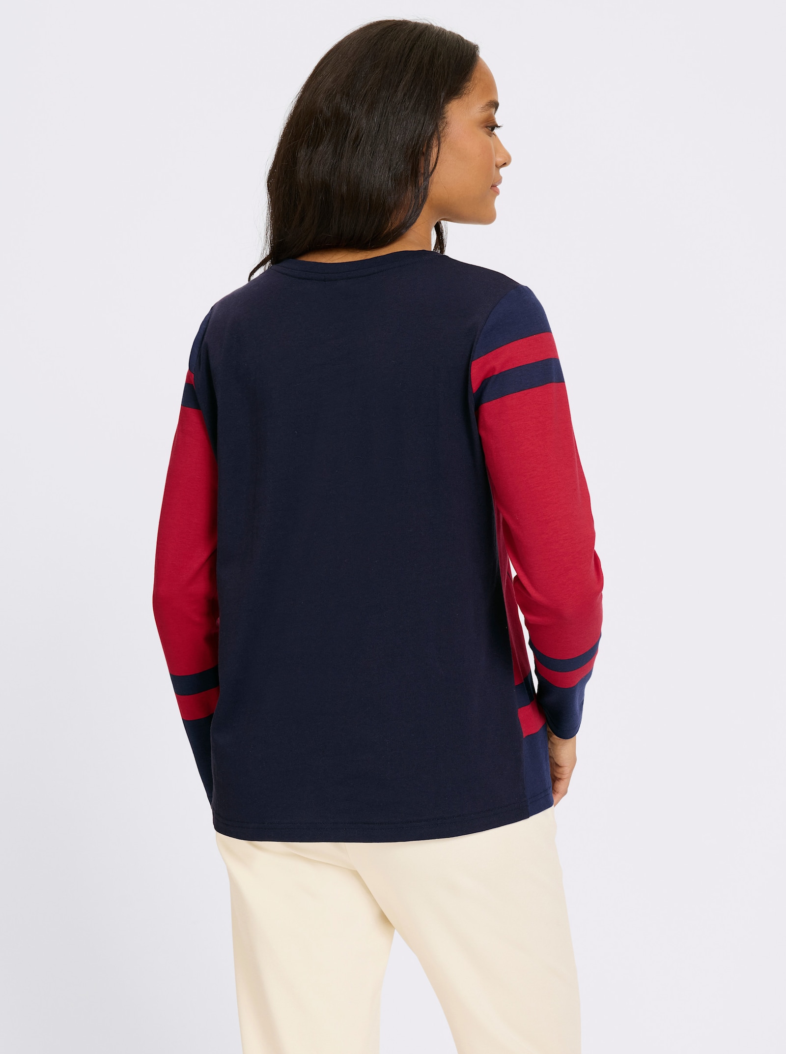 heine Shirt met lange mouwen en print - marine geprint