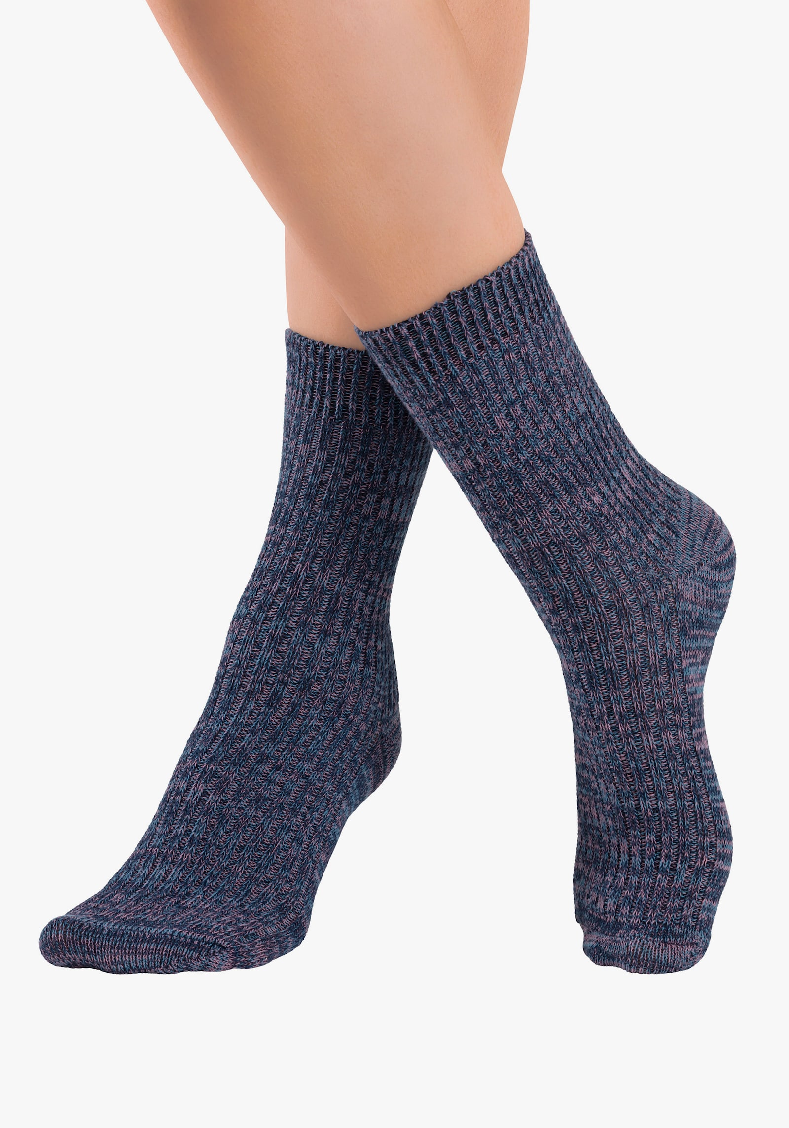 LASCANA Socken - 1x gelb-bunt, 1x grün-bunt, 1x rot-bunt, 1x blau-bunt, 1x hellbraun-bunt