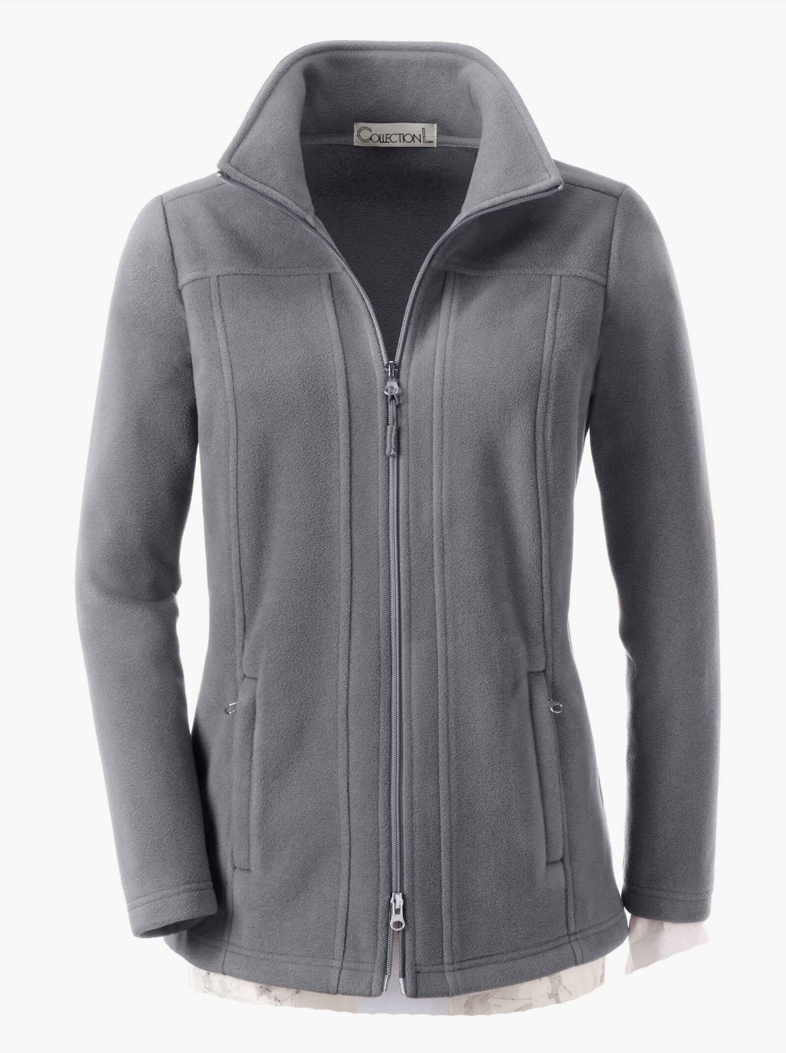  Fleece-Jacke - grau