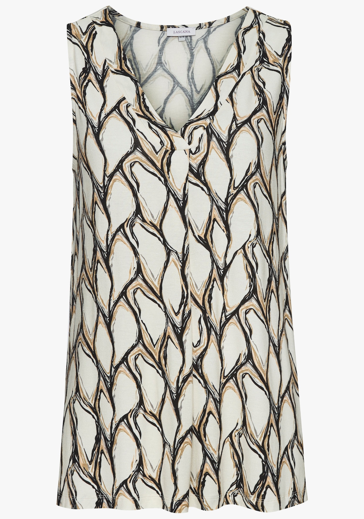 LASCANA Tanktop - crème/kaki