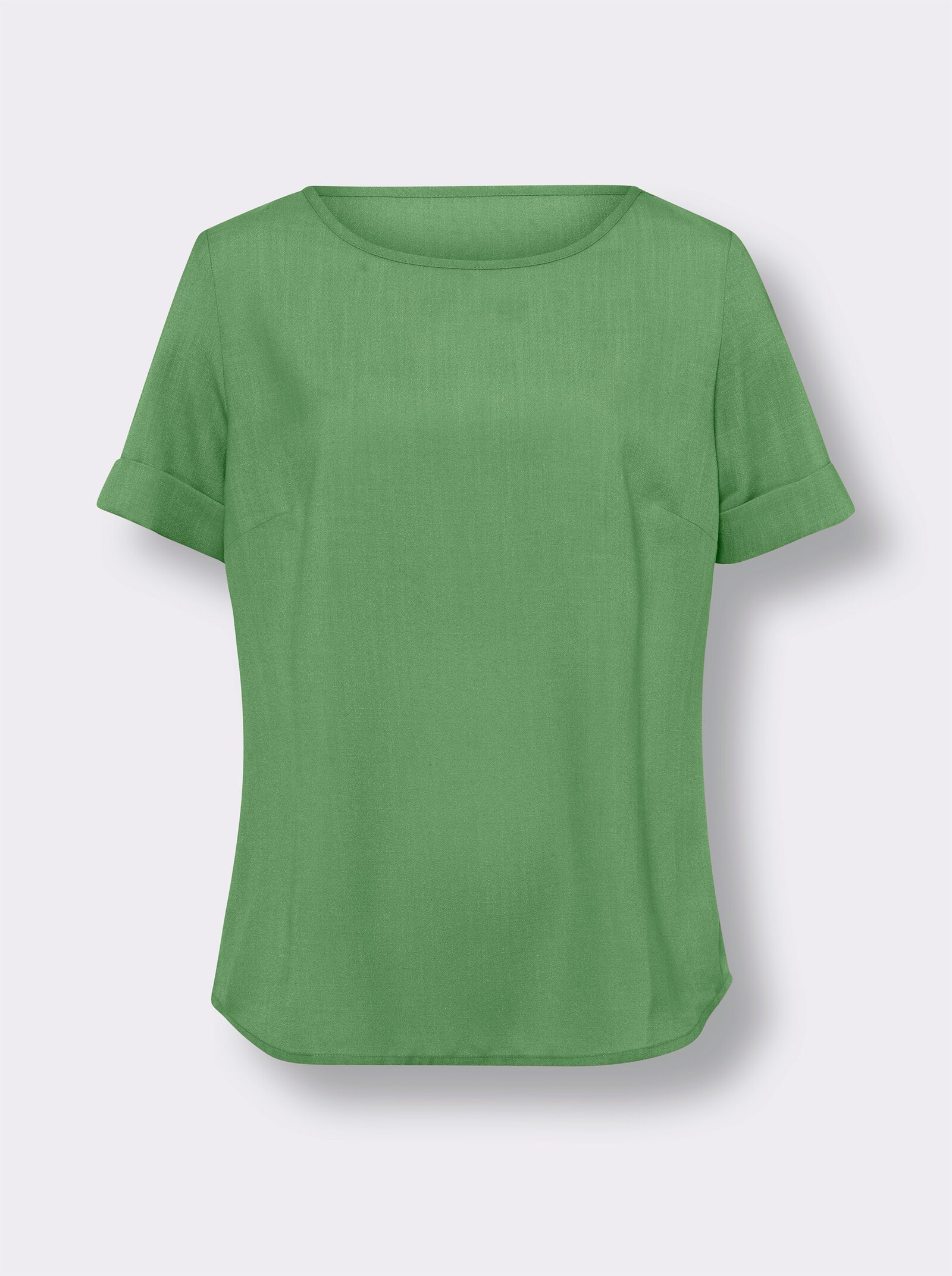 Bekväm blus i linnelook, lättskött - äpple