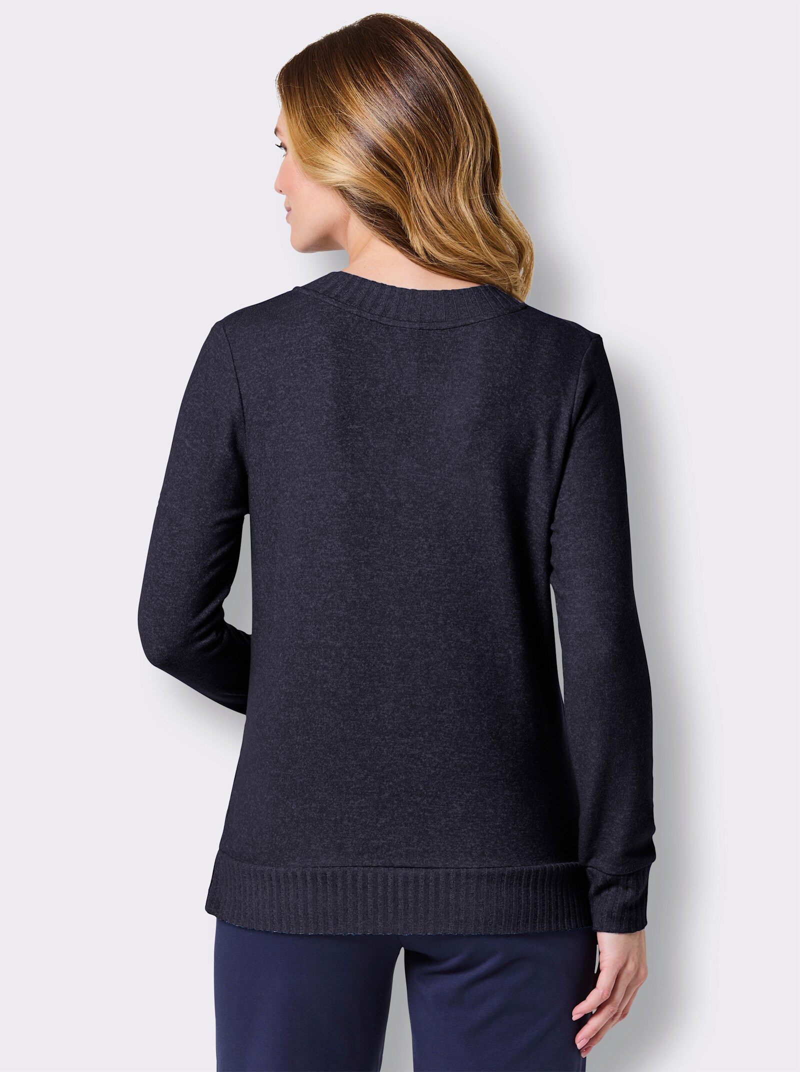 Langarmshirt - marine