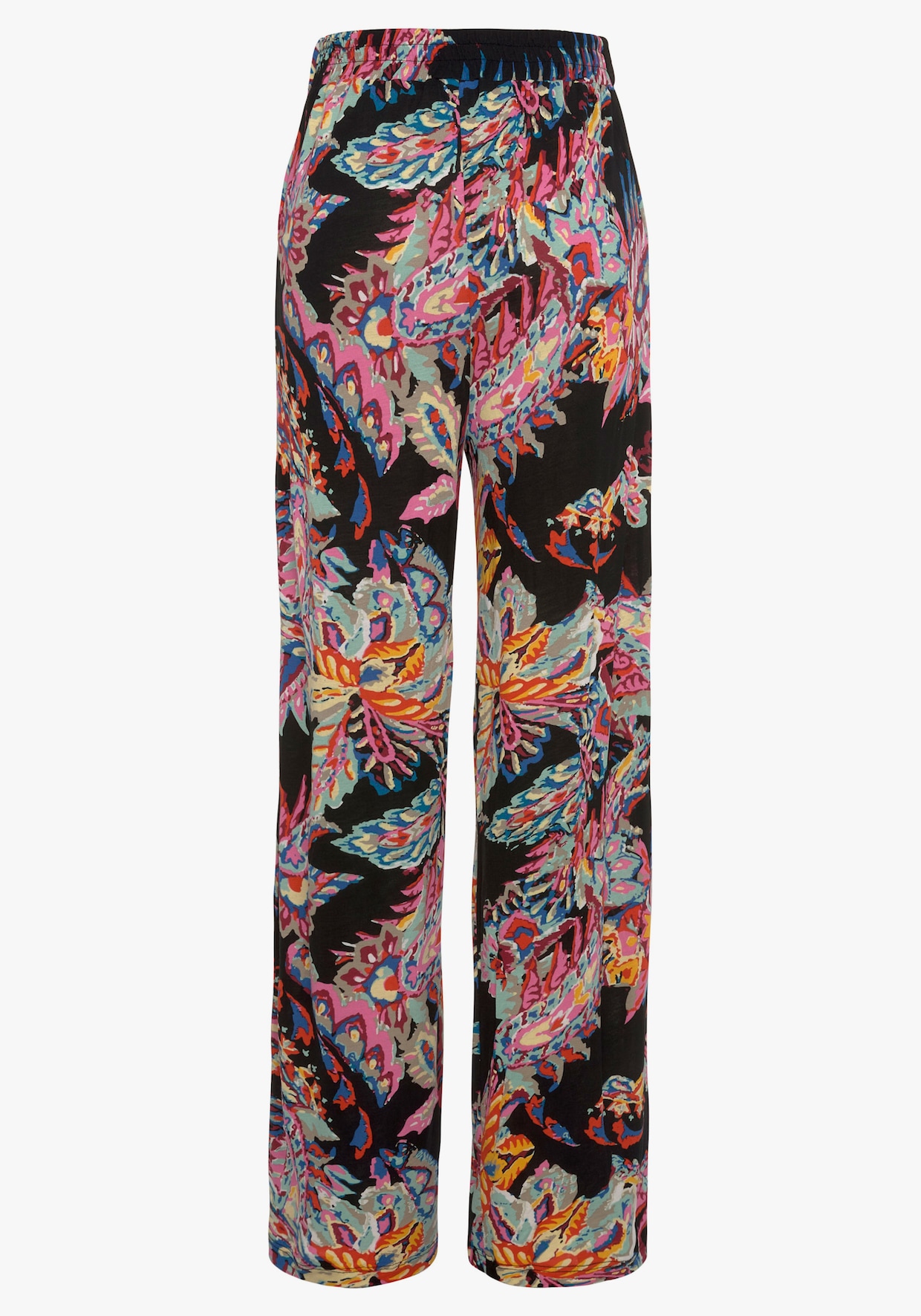 Buffalo Pantalon - noir-multicolore imprimé