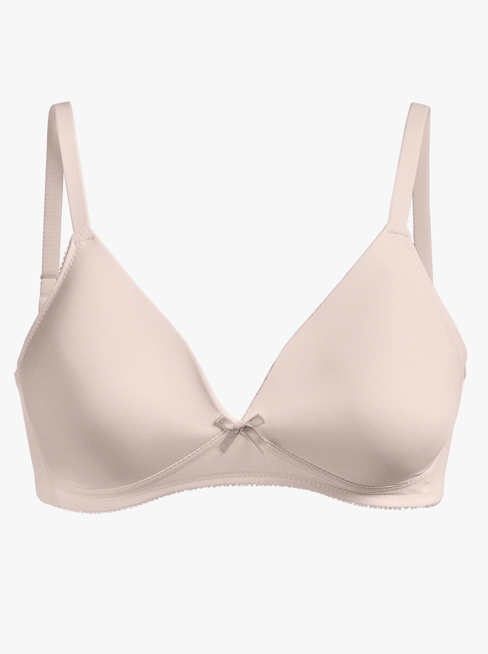 Naturana T-Shirt-BH ohne Bügel mit nahtlos geformten Cups - puder