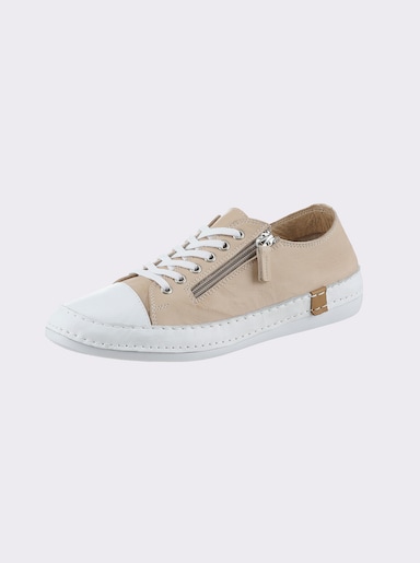 Andrea Conti Sneaker - creme-weiß