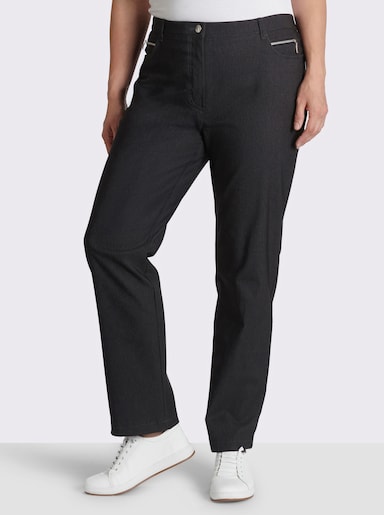 Stehmann Comfort line Thermohose in elastischer Bengalin-Qualität - grafit-meliert