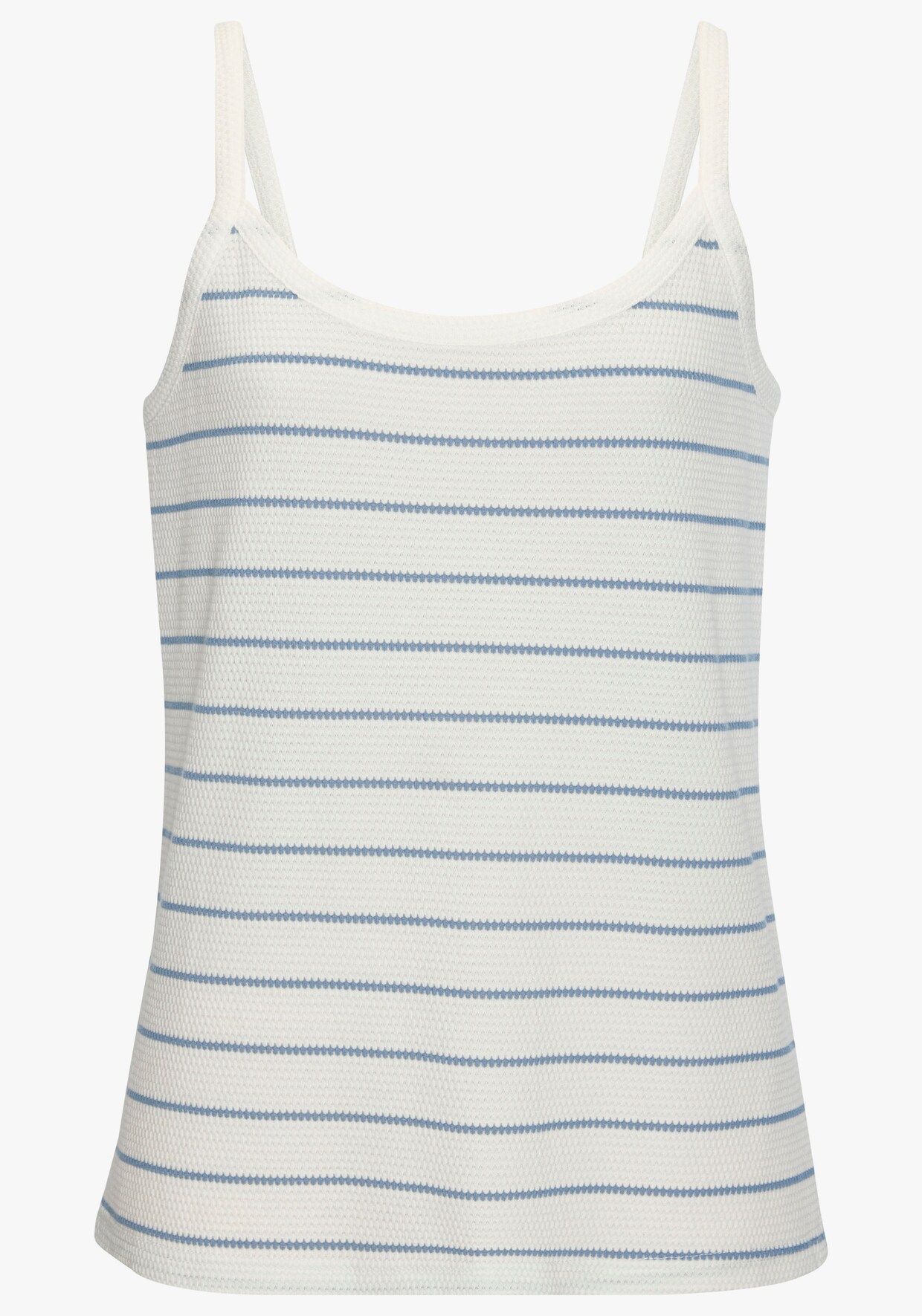 Vivance Top met bandjes - blauw, wit