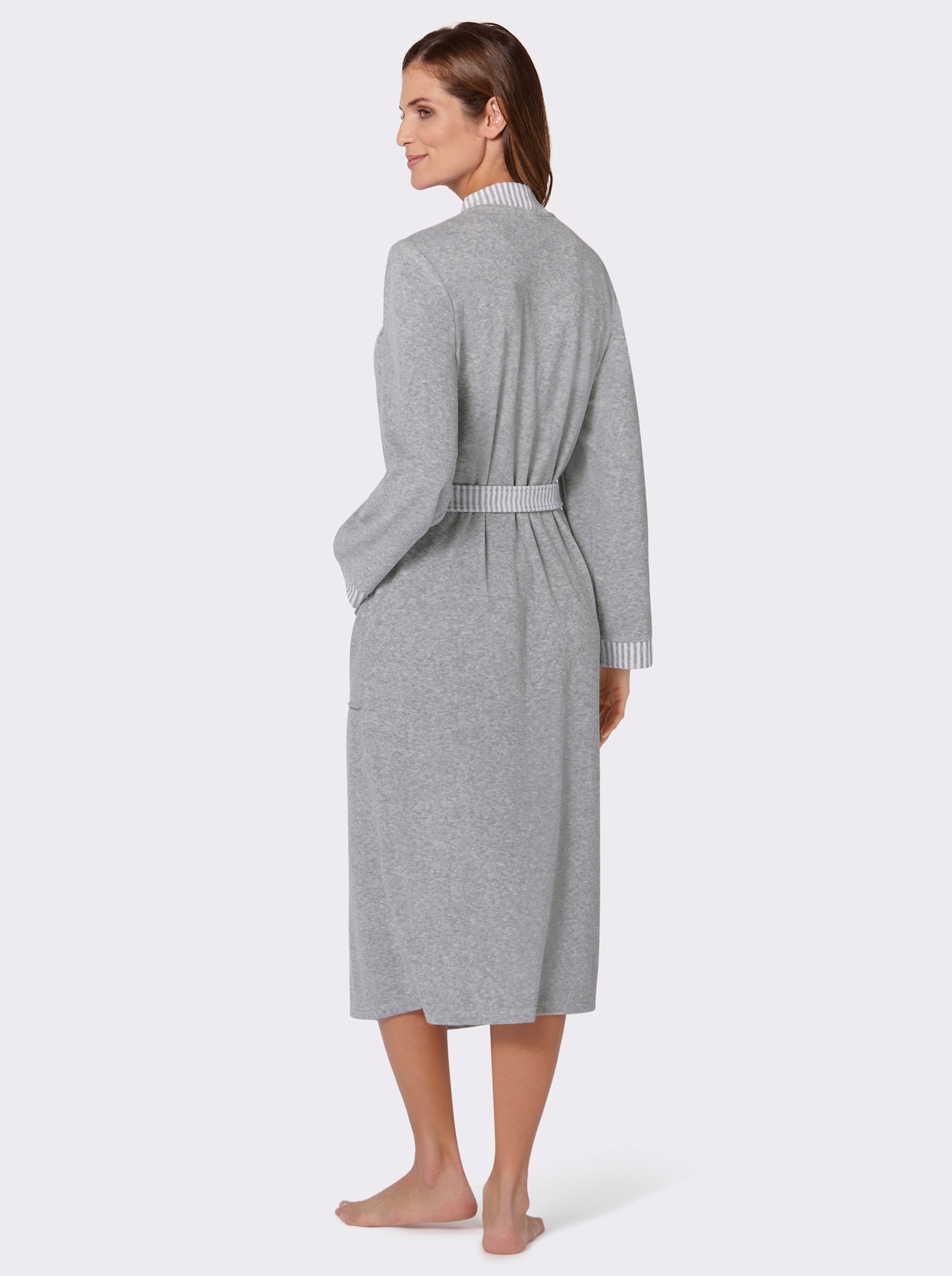 Comtessa Bademantel - grau-meliert
