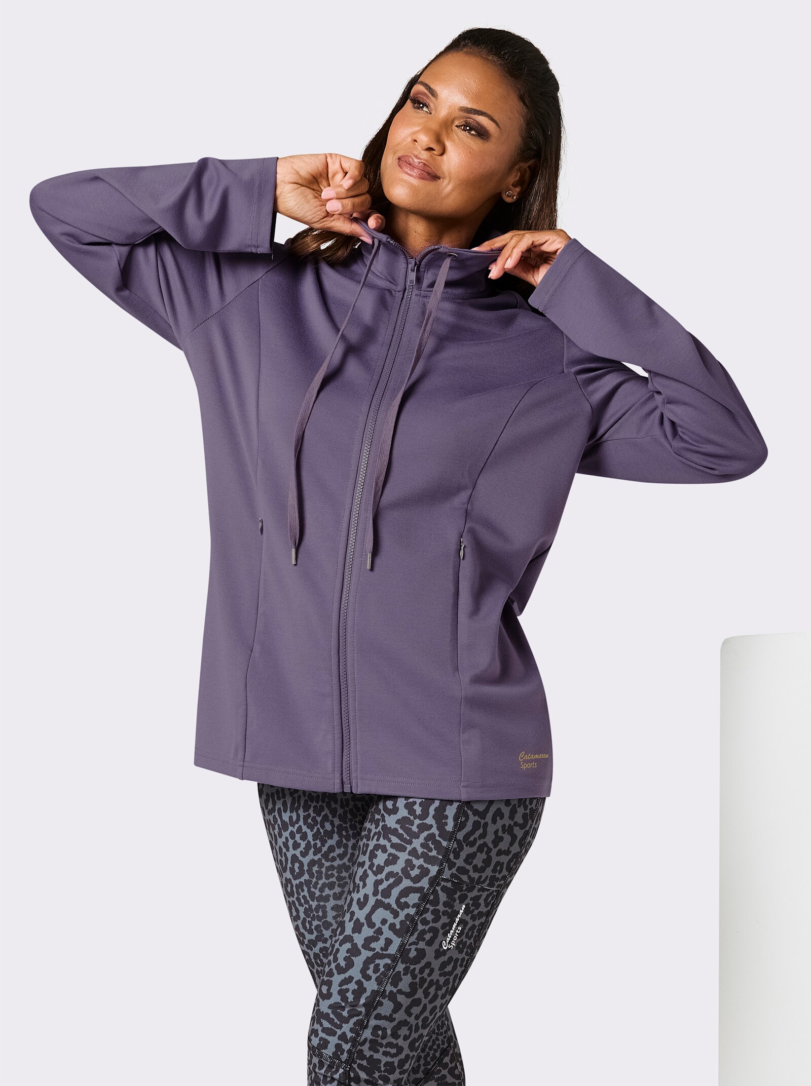 Catamaran Sports Sportjacke mit Folienprint hinten - feige