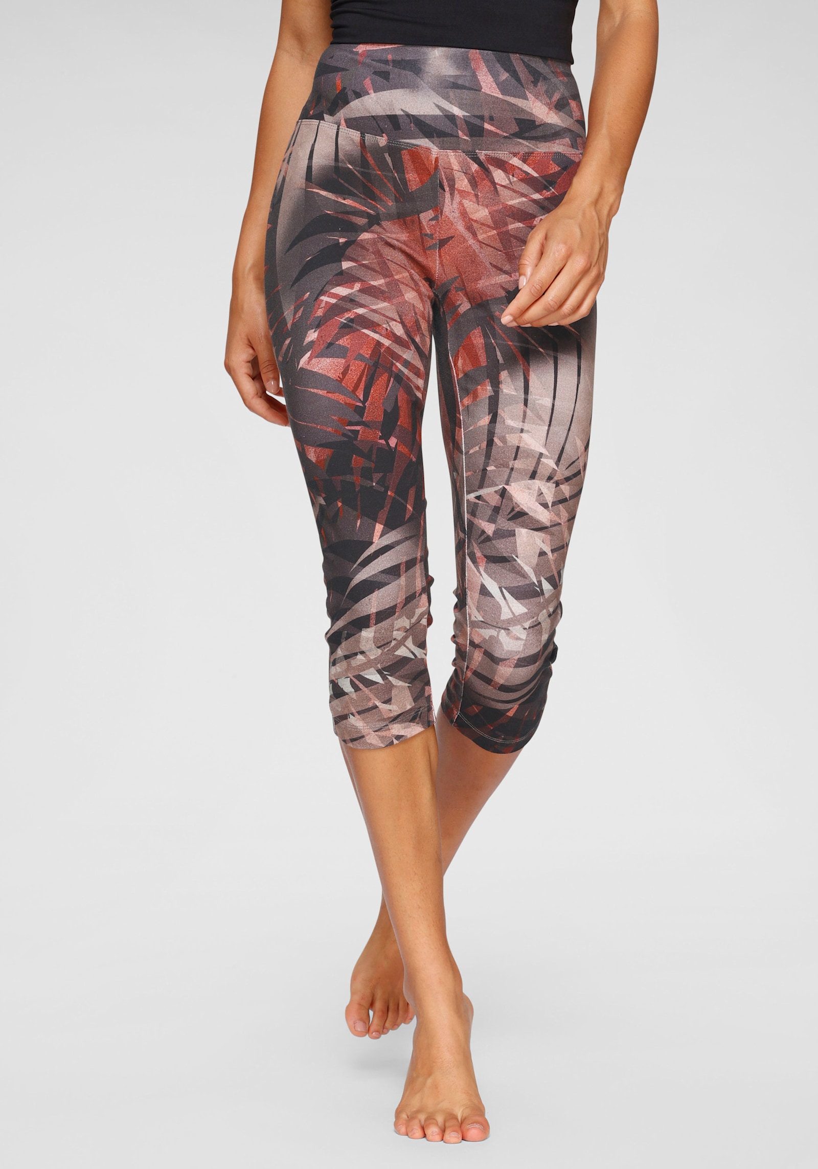 LASCANA ACTIVE Caprileggings - gemustert-braun