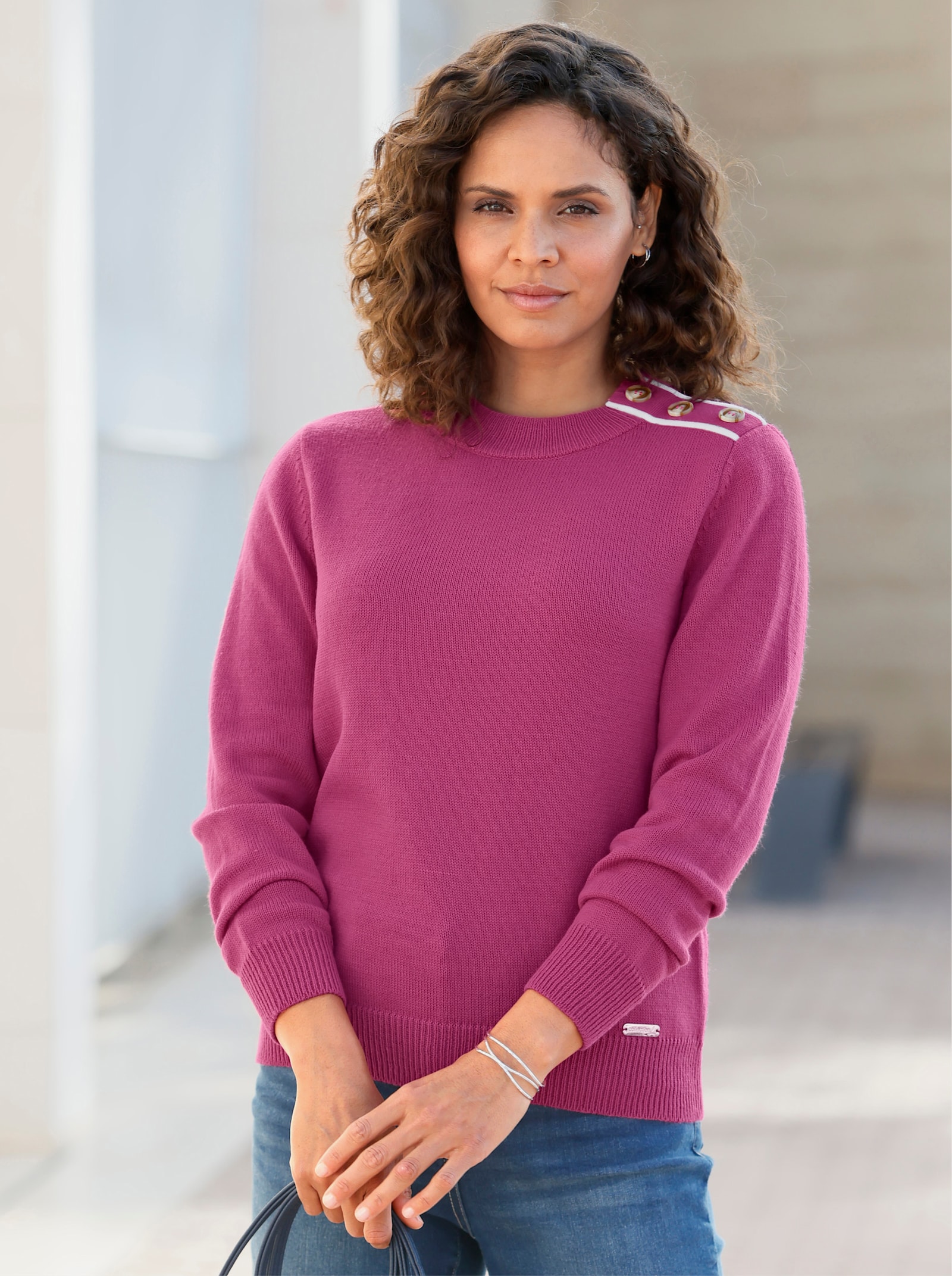 Pullover mit Rundhals-Ausschnitt - erika