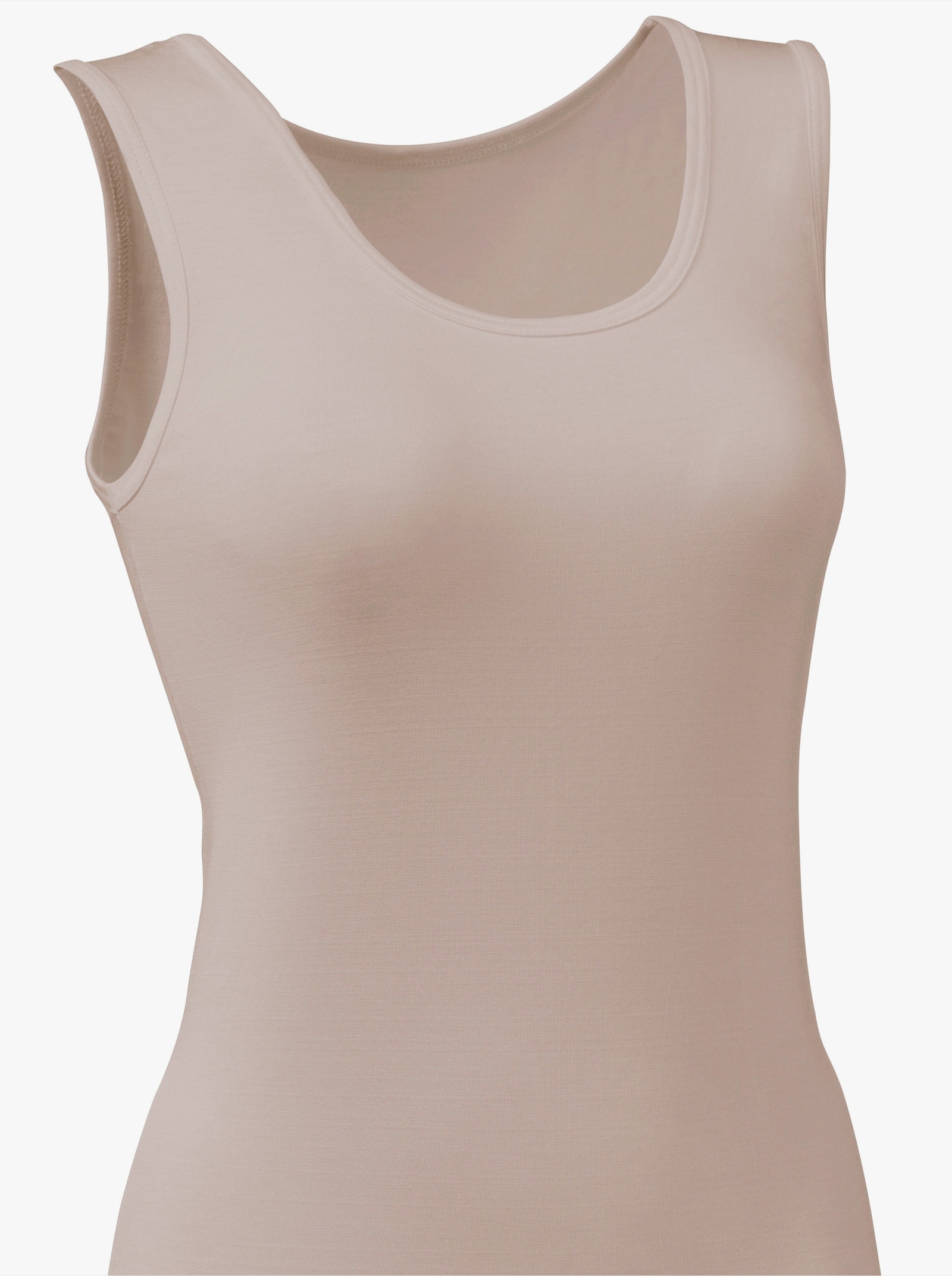 wäschepur Achseltop mit breiten Trägern - sand