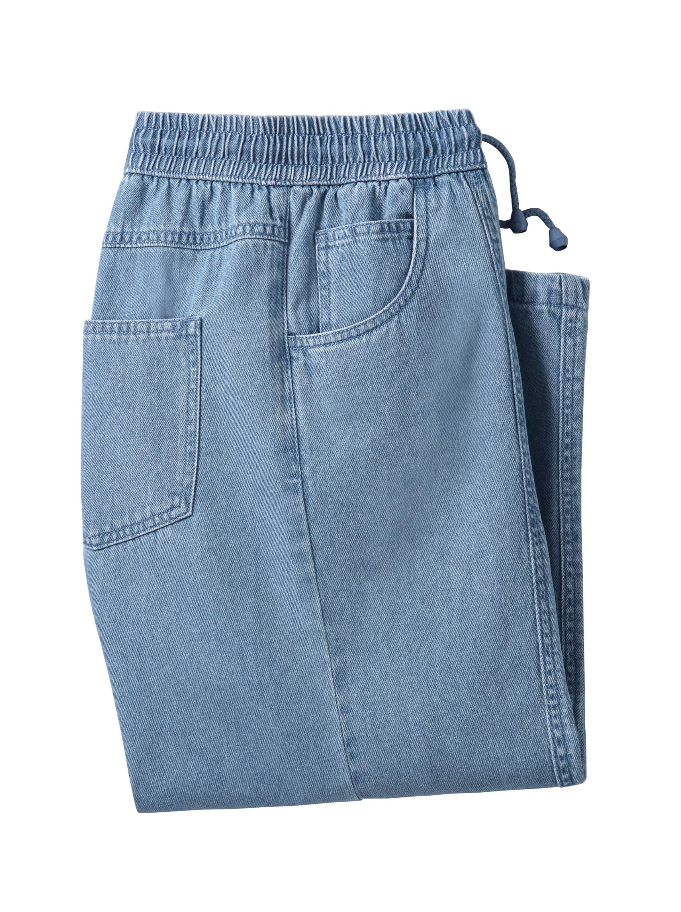 3/4-Hose - blue-bleached