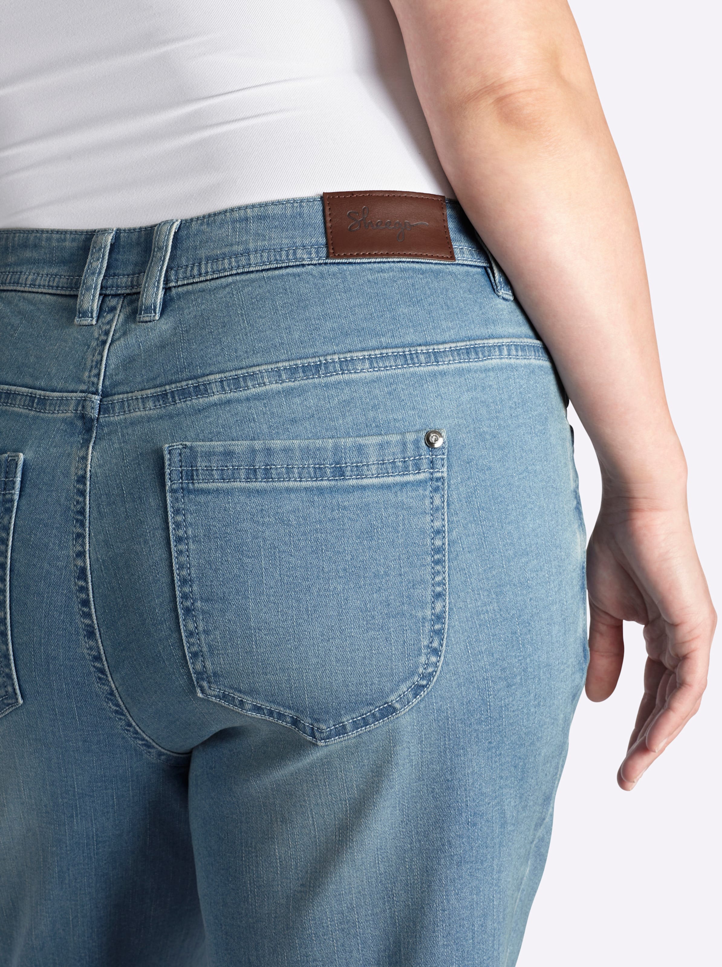 Blue-Bleached Bootcut-Jeans - Bild 3