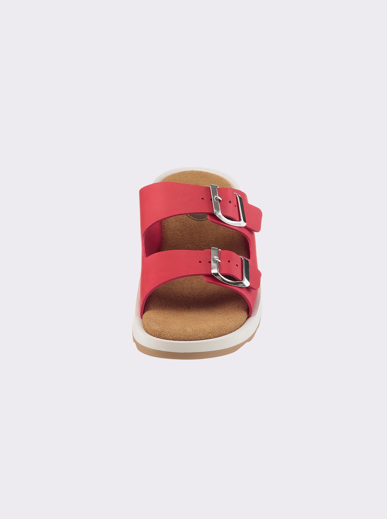 Franken Schuhe Pantolette mit Weichtritt-Einlage - rot