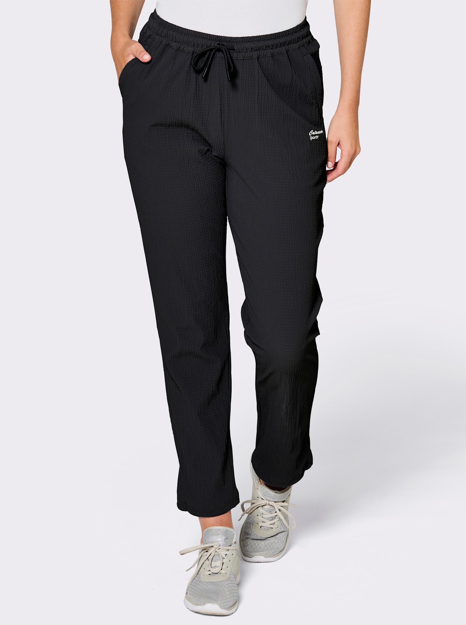 Catamaran Sports Funktionshose mit weitenverstellbarem Beinabschluss - schwarz