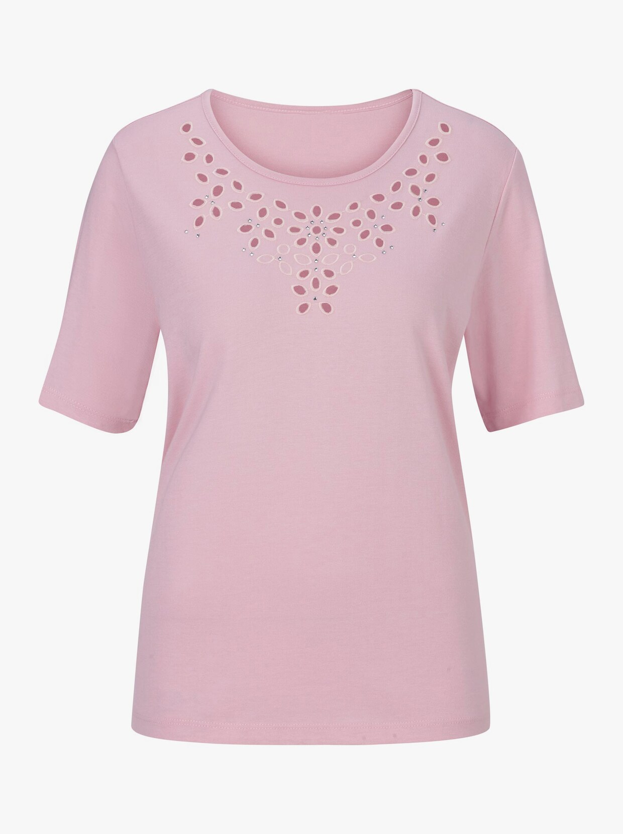 Rundhalsshirt - rosé