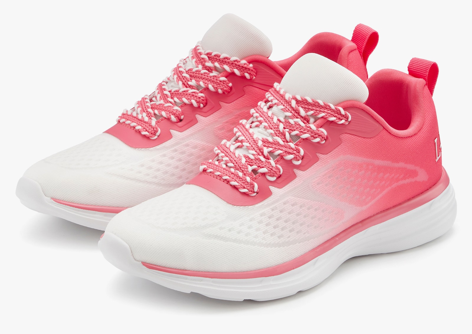 LASCANA Sneaker - weiß/pink