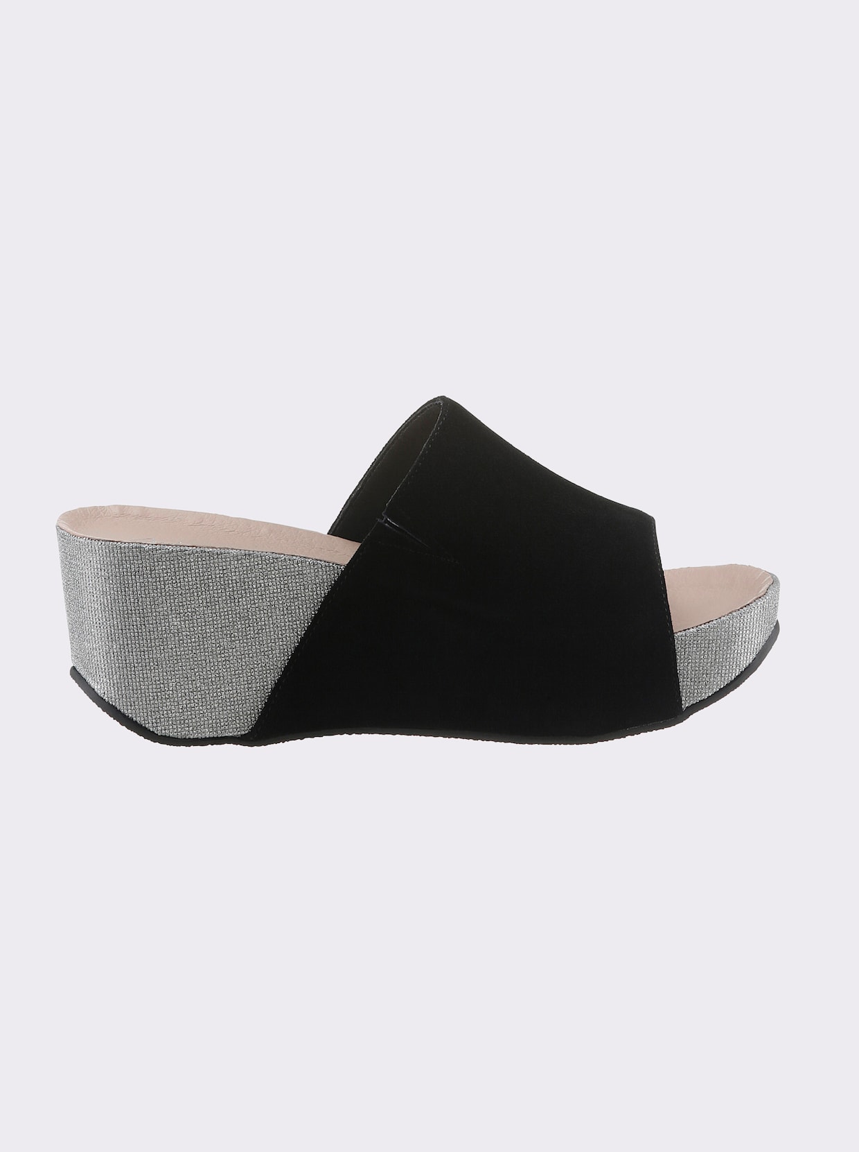 Andrea Conti slippers - zwart/metallic