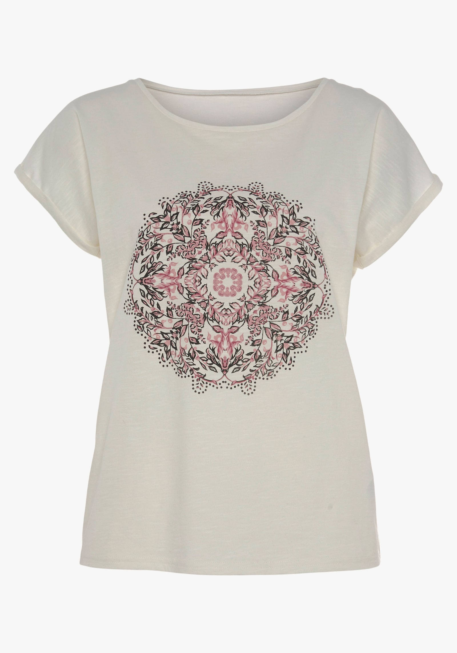 Vivance Kurzarmshirt - creme