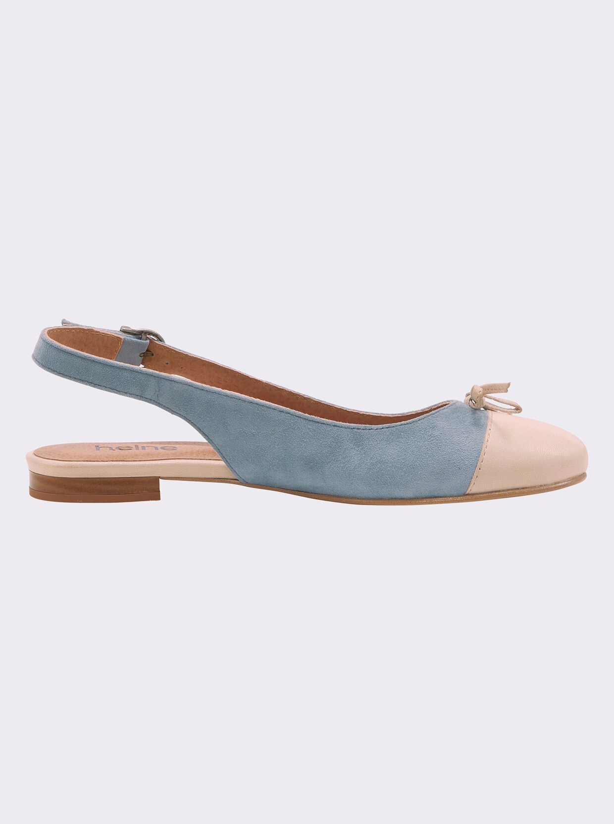 heine Slingballerina - blau-beige